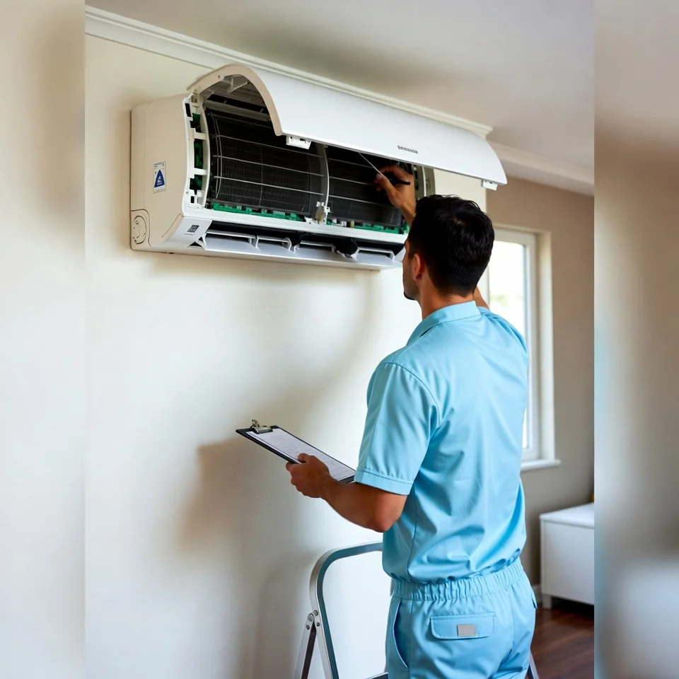 SuperCool Aircon technician at work